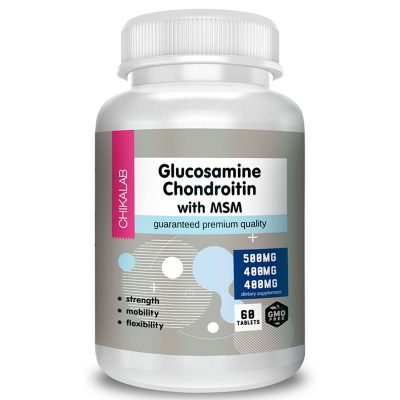 ChikaLab Glucosamine Chondroitin MSM + Collagen (60 таб.)