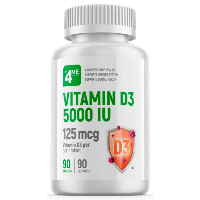 4Me Nutrition Vitamin D-3 5000 IU (90 таб.)