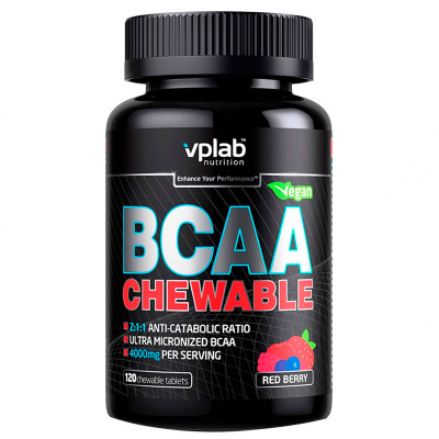 VPLAB nutrition BCAA chewable (120 жеват. капс.)