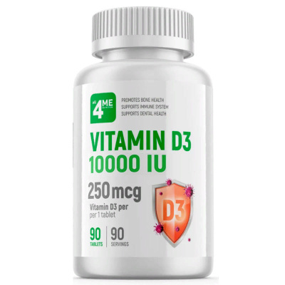 4Me Nutrition Vitamin D-3 10000 IU (90 таб.)