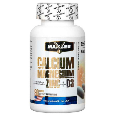 Maxler Calcium Zinc Magnesium + D3 (90 таб.)
