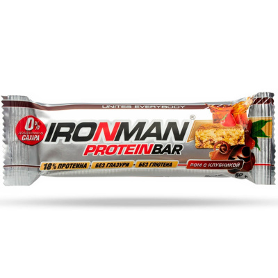 IronMan 18% Protein bar Батончик без глазури (50 гр.)