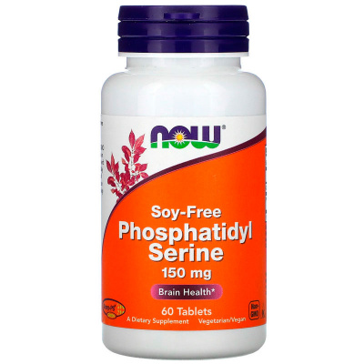 NOW Soy Free Phosphatidyl Serine 150 мг. (60 таб.)