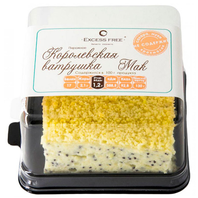 Excess Free Торт-пирожное " Королевская ватрушка" (130 гр.)