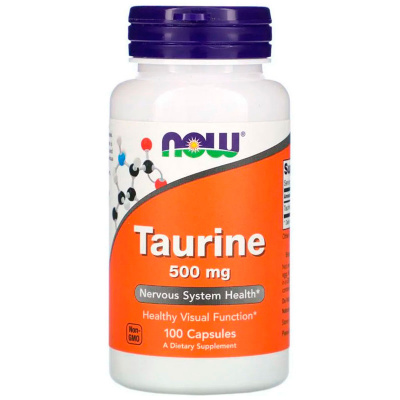 NOW Taurine 500 мг. (100 капс.) в интернет-магазине спортивного питания belka.store