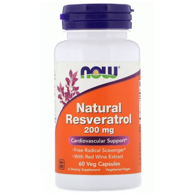 NOW Resveratrol 200 мг. (60 капс.)
