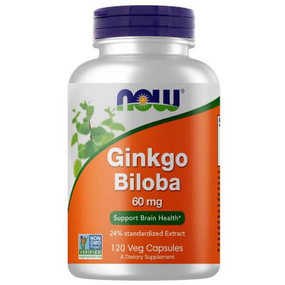 NOW Ginkgo Biloba 60 мг. (120 капс.)