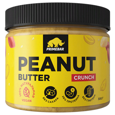 Prime Kraft Primebar Паста Арахисовая Хрустящая (300 гр.)