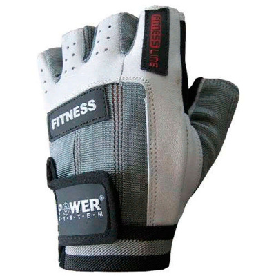 Power System 2300 Перчатки для фитнеса, серо-белые Power System 2300 Перчатки для фитнеса, серо-белые