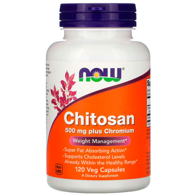 NOW Chitosan Plus 500 мг. (120 капс.)