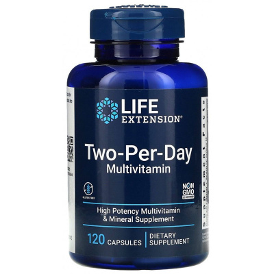 Life Extension Two-Per-Day (120 капс.) в интернет-магазине спортивного питания belka.store