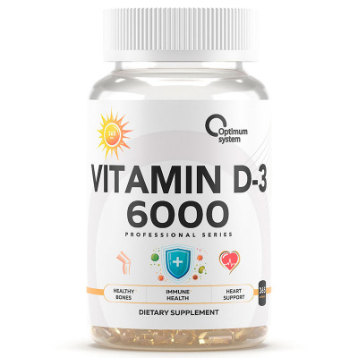 Optimum System Vitamin D-3 6000 (365 капс.)