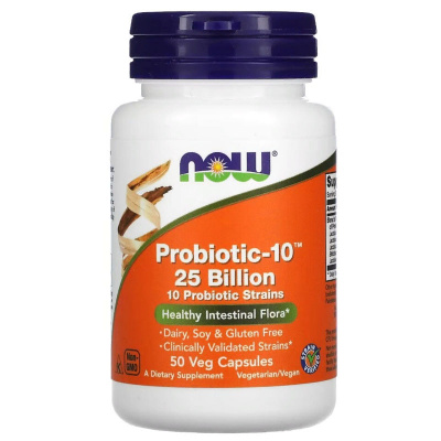 NOW Probiotic-10 25 Billion (50 капс.)
