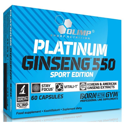 Olimp Platinum Ginseng 550 Sport Edition (60 капс.) в интернет-магазине спортивного питания belka.store