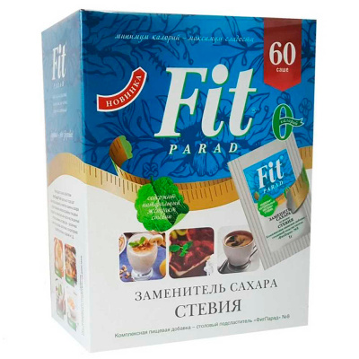 ФитПарад Заменитель сахара "ФитПарад № 8" на основе эритритола саше (60шт.)