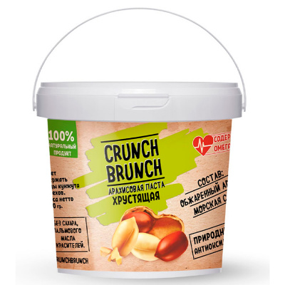 Crunch-Brunch Арахисовая Паста Хрустящая (1000 гр.)