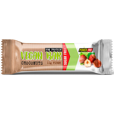 PowerPro Батончик с орехами и сухофруктами «Веган» со вкусом «Шоконатс» (40 гр.)