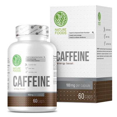 Nature Foods Caffeine 100мг (60 капс.) в интернет-магазине спортивного питания belka.store