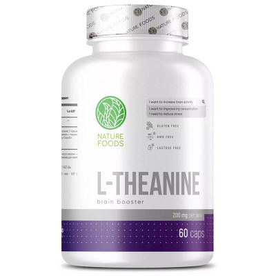 Nature Foods L-Theanine 200 мг. (60 капс.) [M] в интернет-магазине спортивного питания belka.store