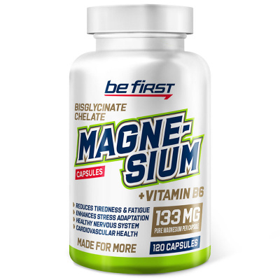 Be First Magnesium Chelate + B6 (120 капс.) [M] в интернет-магазине спортивного питания belka.store