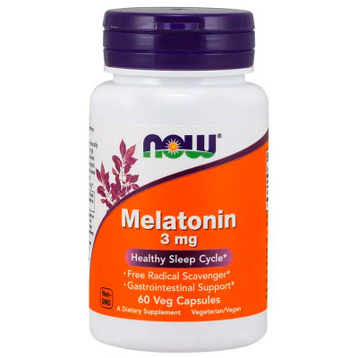 NOW Foods Melatonin 3 мг. (60 капс.) в интернет-магазине спортивного питания belka.store