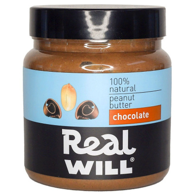 Real Will Паста из жареного арахиса с шоколадом (500 гр.)
