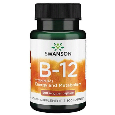 Swanson Vitamin B-12 500 мкг. (100 капс.)