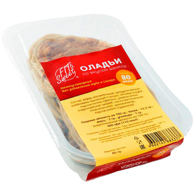 Fit Sweet Оладьи со вкусом ванили, заморозка (100 гр.)
