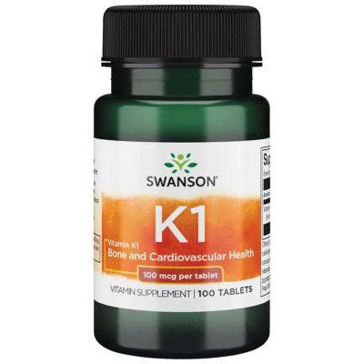 Swanson  Vitamin K-1 100 мкг. (100 таб.)