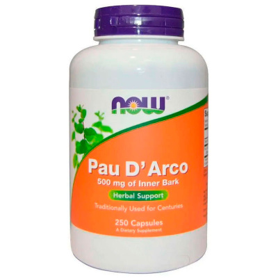 NOW Pau D'Arco Кора муравьиного дерева 500 мг. (250 капс.)