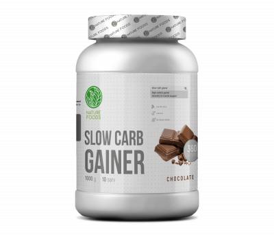 Фотография Nature Foods Slow Carb Gainer банка (1000 гр.) в интернет-магазине спортивного питания belka.store за 1 460 ₽ Nature Foods Slow Carb Gainer банка (1000 гр.) в интернет-магазине спортивного питания belka.store