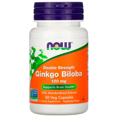 NOW Ginkgo Biloba 120 мг. (50 капс.)