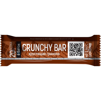 ёIБатон Батончик Crunchy bar в глазури (40 гр.) ёIБатон Батончик Crunchy bar в глазури (40 гр.)