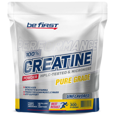 Be First Creatine powder в пакете (300 гр.) в интернет-магазине спортивного питания belka.store
