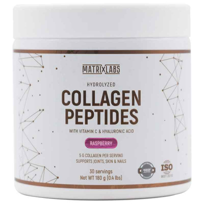 Matrix Labs Hydrolyzed Collagen  Peptides with Vit. C & Hyaluronic Acid (180 гр.) [M]