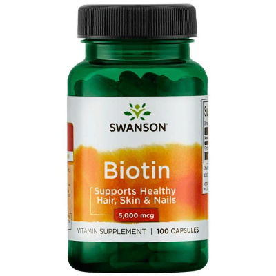 Swanson Biotin 5000 мкг. (100 капс.)