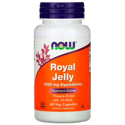 NOW Royal Jelly 1500мг (60 капс.)