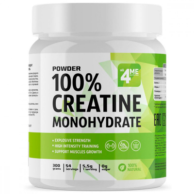 4ME Nutrition Creatine Monohydrate банка (300 гр.)- без вкуса