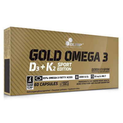 Olimp Gold Omega 3 D3+K2 Sport Edition (60 капс.) в интернет-магазине спортивного питания belka.store