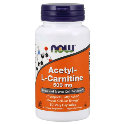 NOW Foods Acetyl-L Carnitine 500 мг. (50 капс.)