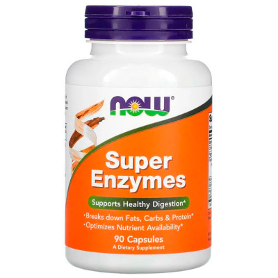 NOW Super Enzymes (90 капс.) в интернет-магазине спортивного питания belka.store