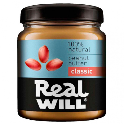 Real Will Паста из жареного арахиса классическая (330 гр.)