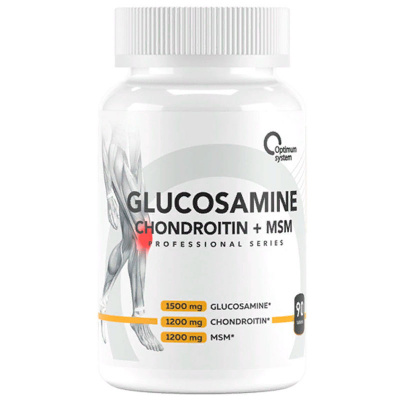 Optimum System Glucosamine + Chondroitin + MSM (90 таб.)