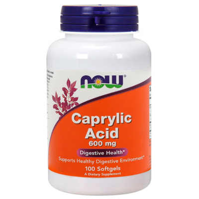 NOW Caprilic Acid 600 мг. (100 капс.)