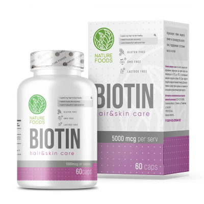 Nature Foods Biotin 5000 мкг. (60 капс.)