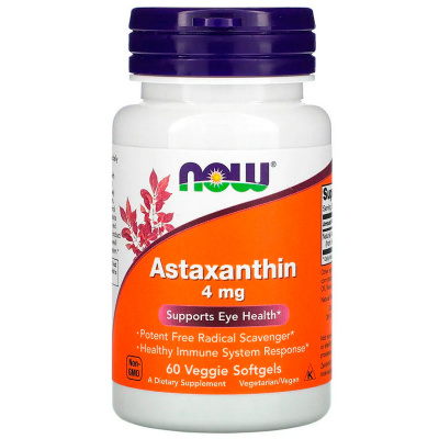 NOW Astaxanthin 4 мг. (60 капс.)