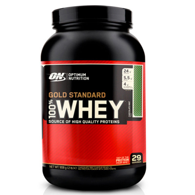Optimum Nutrition 100 % Whey protein Gold standard (908 гр.) [M] в интернет-магазине спортивного питания belka.store 