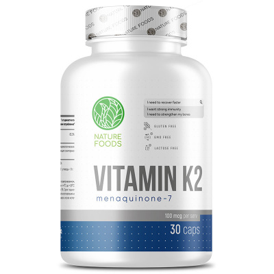 Nature Foods Vitamin K2 100 мкг. (60 капс.) в интернет-магазине спортивного питания belka.store