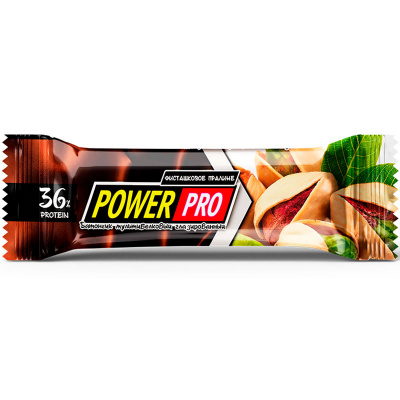 PowerPro 36% Протеиновый батончик глазированный с орехами (60 гр.)