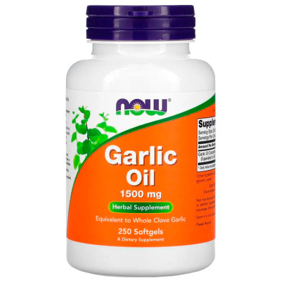 NOW Foods Garlic Oil 1500мг (250 капс.)